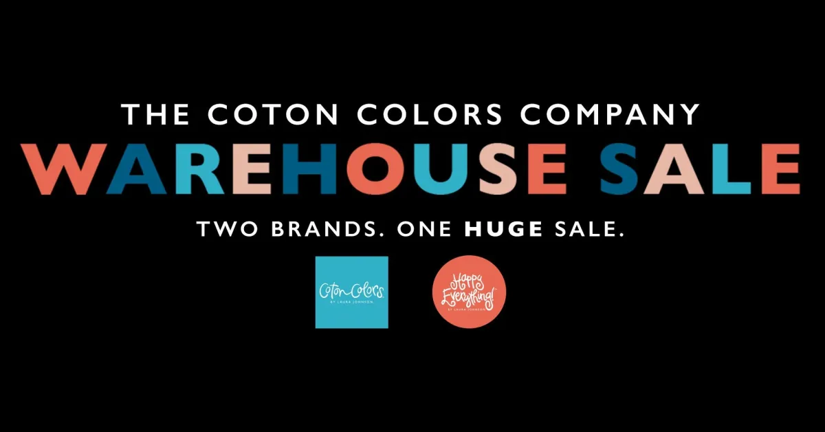 Coton Colors Company Warehouse Sale